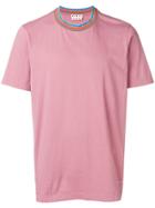 Marni Striped Collar T-shirt - Pink & Purple