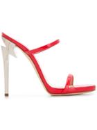 Giuseppe Zanotti Design Gloss Mule Sandals - Red