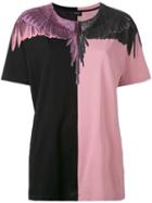 Marcelo Burlon County Of Milan Block Print T-shirt, Women's, Size: Small, Pink/purple, Cotton