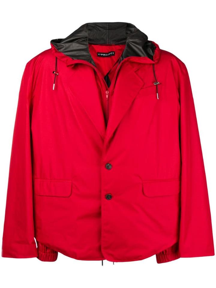 Y/project Blazer Sports Hybrid Jacket - Red