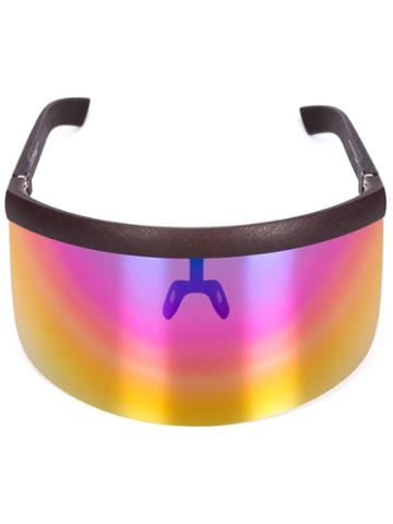 Mykita - Mykita & Bernhard Willhelm 'daisuke' Visor Sunglasses - Unisex - Nylon/acetate - One Size, Brown, Nylon/acetate