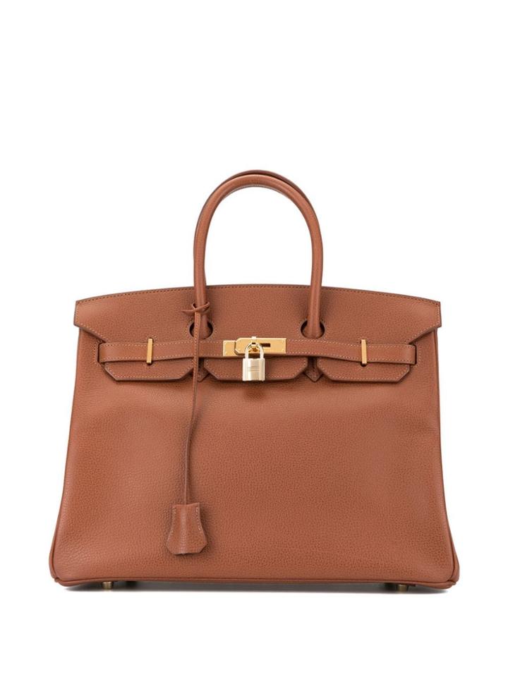 Hermès Vintage Birkin 35 Hand Bag Lisse - Brown