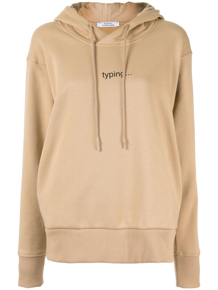Kseniaschnaider Beige Hoodie - Brown