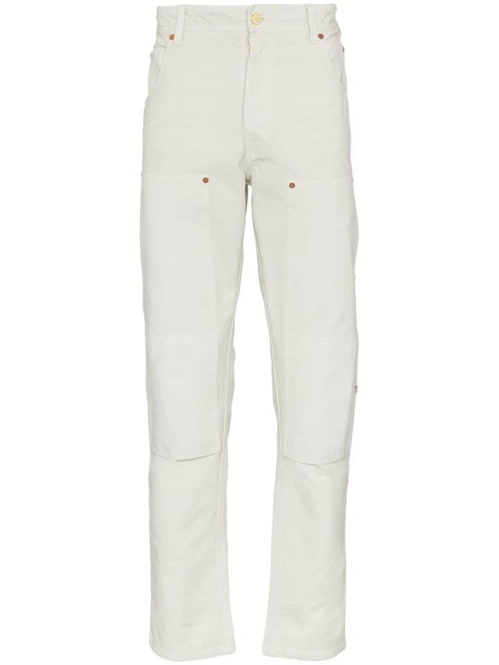 Vyner Articles Worker Straight-leg Jeans - Green