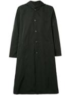 Private Stock Buttoned Hooded Coat, Men's, Size: Medium, Black, Cotton/nylon