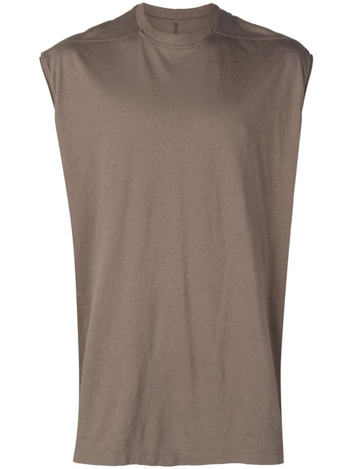 Rick Owens Sleeveless Tarp T-shirt - Grey