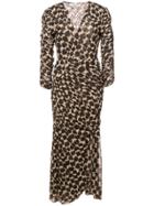 Dvf Diane Von Furstenberg Leopard Wrap Dress - Black