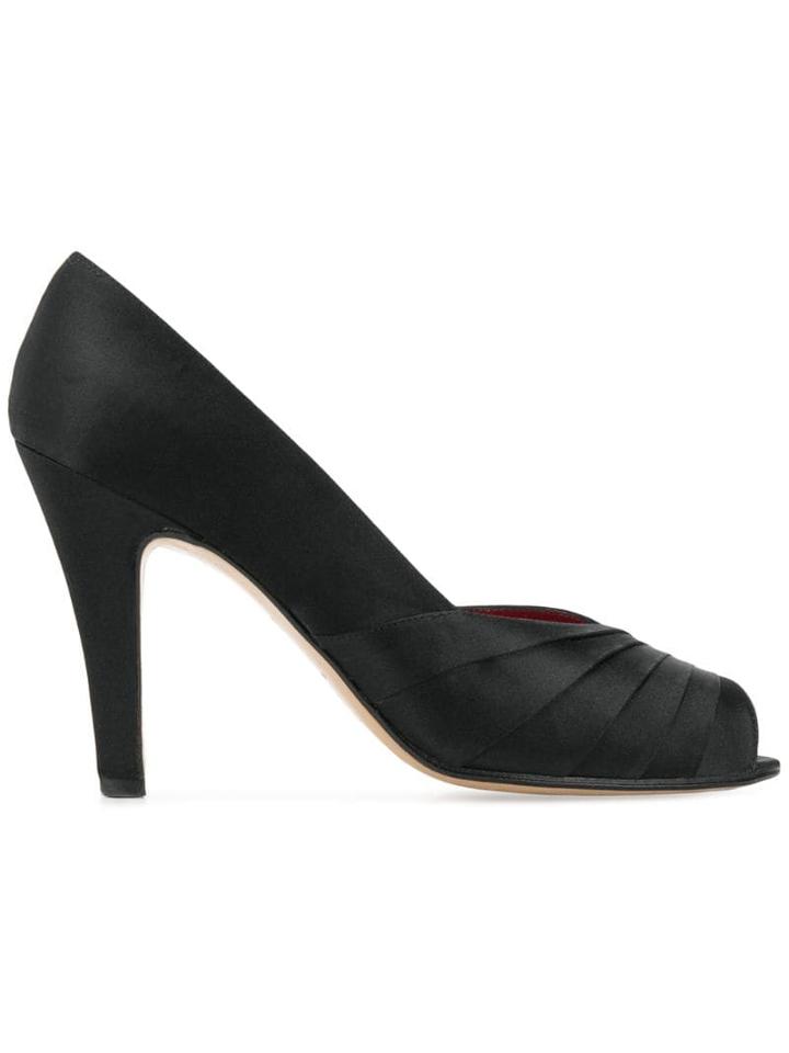 Yves Saint Laurent Pre-owned Peep Toe Pumps - Black