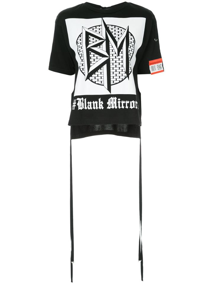 Maison Mihara Yasuhiro Blank Mirror T-shirt - Black
