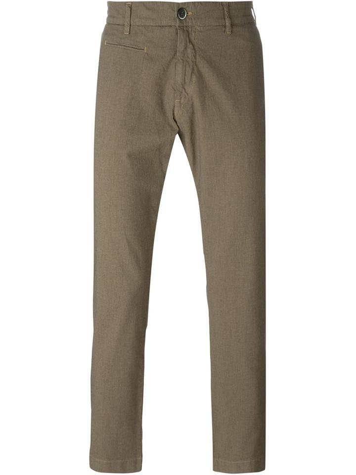 Barena Slit Pocket Detail Straight Leg Trousers