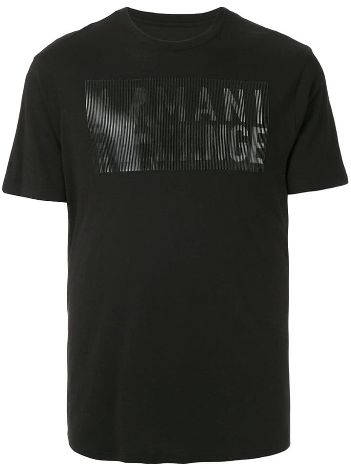 Armani Exchange Camiseta Com Logo - Black