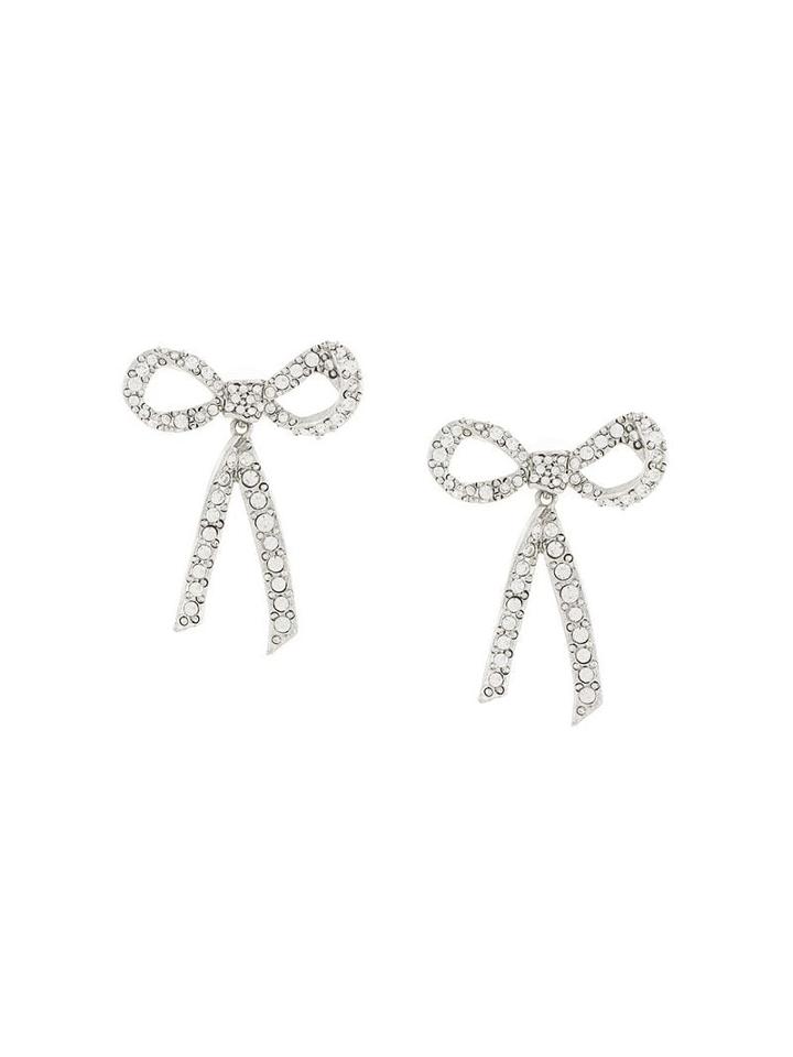 Oscar De La Renta Bow Earrings - Metallic