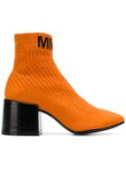Mm6 Maison Margiela Flare Sock Boots - Yellow & Orange