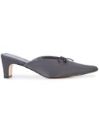 Maison Mihara Yasuhiro Classic Pointed Mules - Black