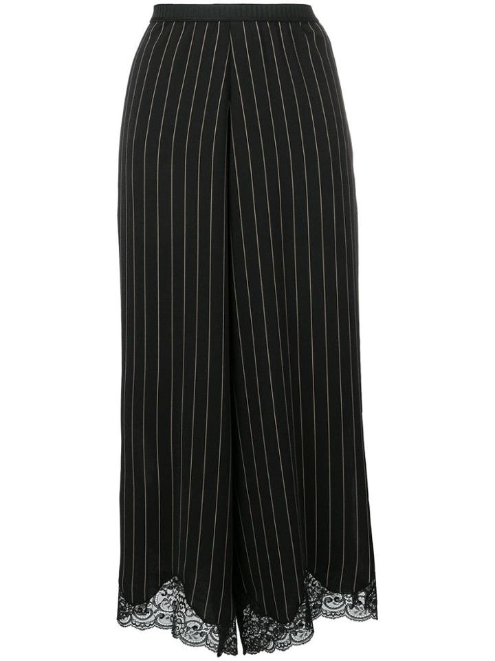 Antonio Marras Pinstripe Full Skirt - Black