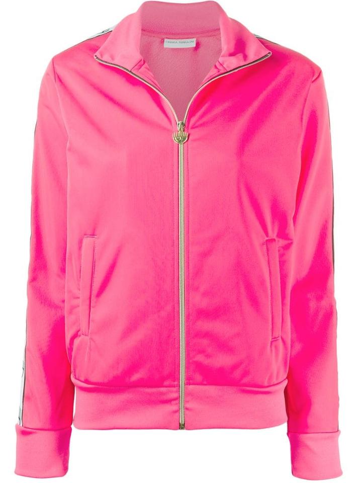 Chiara Ferragni Side Stripe Track Jacket - Pink