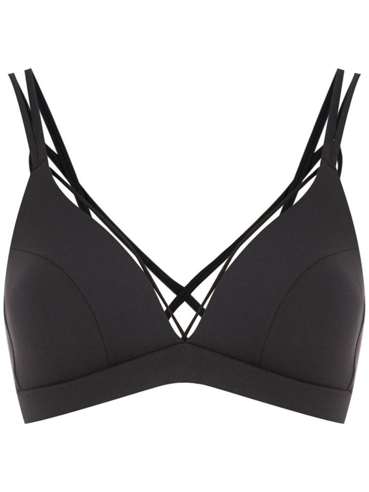 Track & Field Strappy Light Top - Black