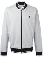 Polo Ralph Lauren - Logo Embroidery Bomber Jacket - Men - Cotton - M, Grey, Cotton