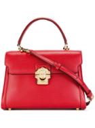 Dolce & Gabbana 'lucia' Tote, Women's, Red, Calf Leather