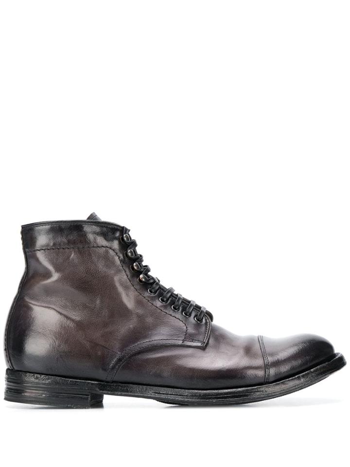 Officine Creative Lace-up Ankle Boots - Grey