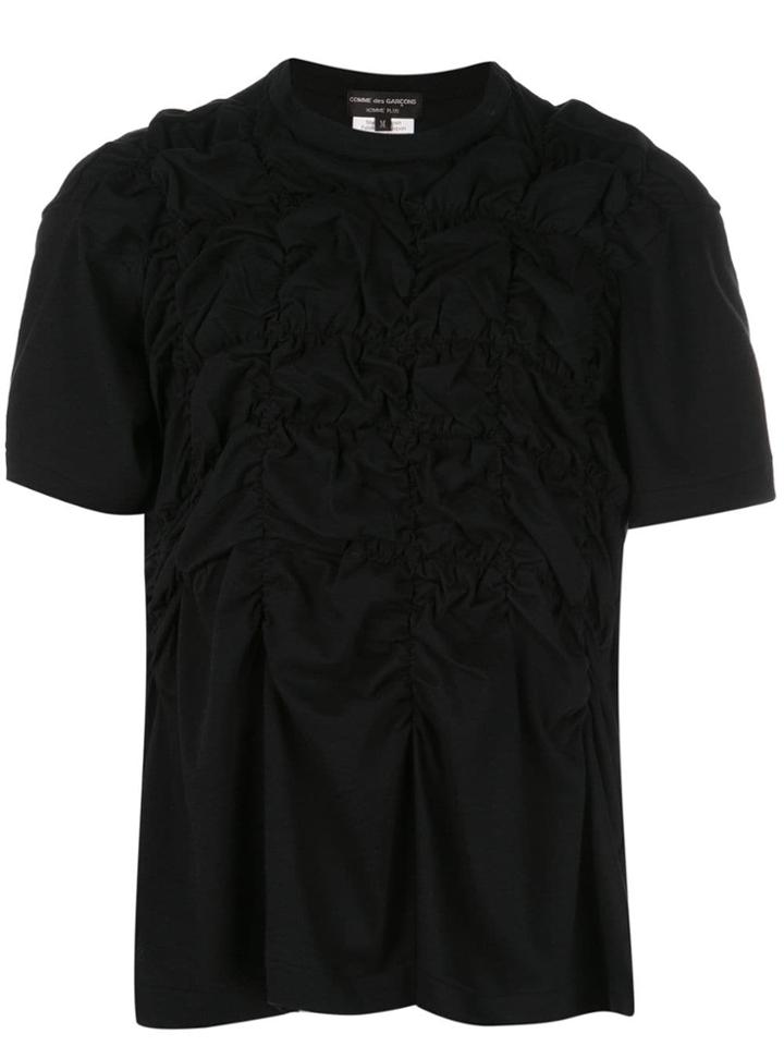 Comme Des Garçons Homme Plus Ruched Jersey T-shirt - Black