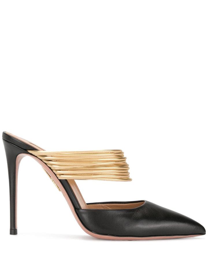 Aquazzura New Rendez Vous Mules - Black