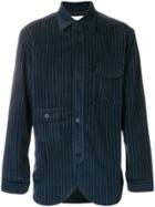 Han Kj0benhavn Pinstripe Army Shirt - Blue
