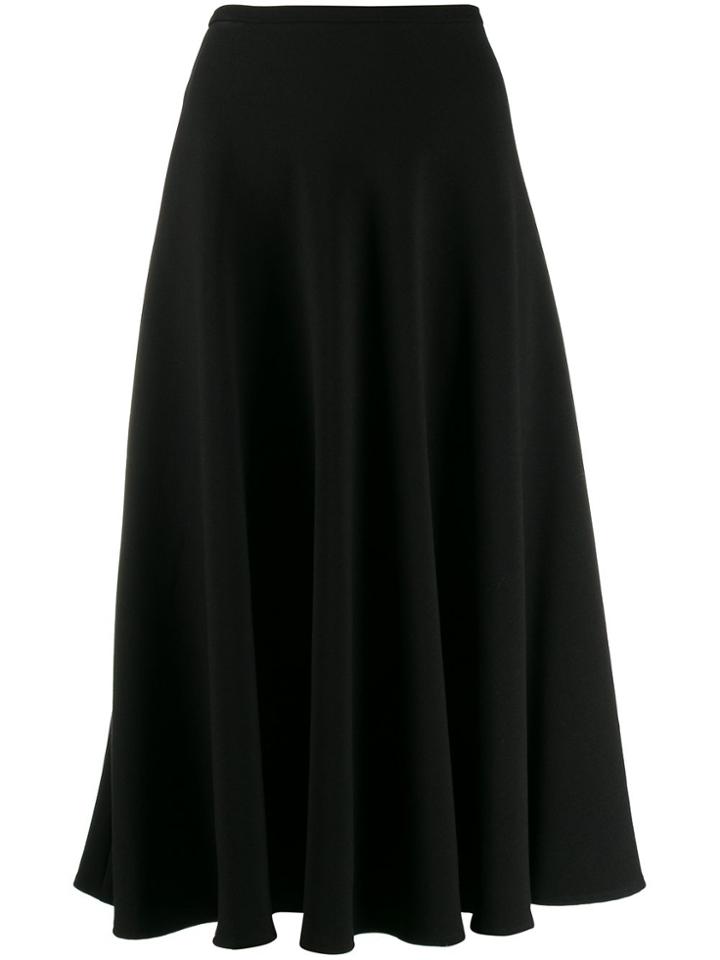 L'autre Chose High-waisted Flared Skirt - Black