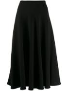 L'autre Chose High-waisted Flared Skirt - Black