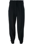 Marni Tapered Ankle Cuff Trousers - Black