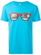 Moschino Sunglasses Print T-shirt, Men's, Size: Small, Blue, Cotton/spandex/elastane