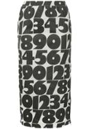 Comme Des Garçons Vintage Number Midi Skirt - Grey