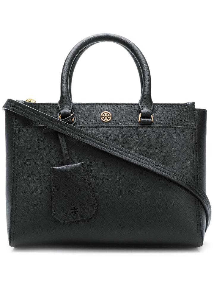 Tory Burch Robinson Small Double Zip Shoulder Bag - Black