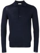 Paolo Pecora Long Sleeved Polo Shirt - Blue