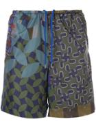 Kolor Mixed-print Shorts - Multicolour