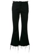 Marques'almeida Cropped Flared Jeans - Black