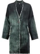Avant Toi Degradé Midi Coat, Women's, Size: Medium, Green, Linen/flax