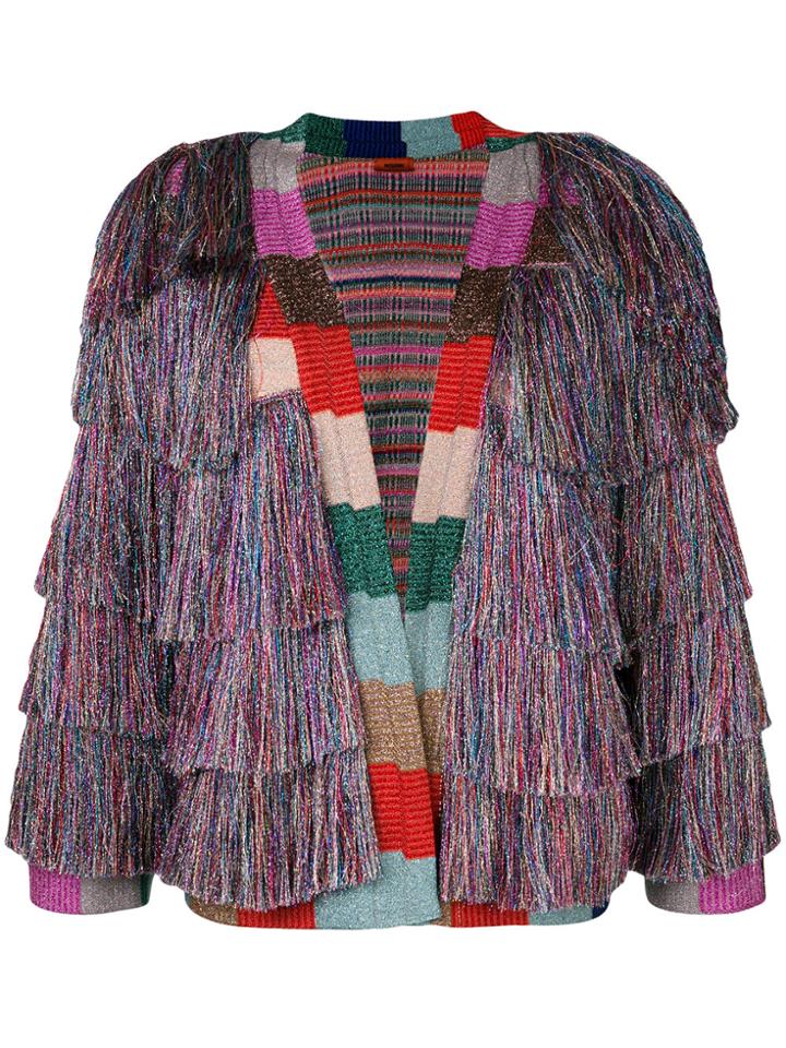 Missoni Lurex Fringe Cardigan - Multicolour