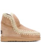 Mou Whipstitched Boots - Neutrals