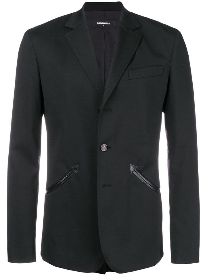Dsquared2 Slim-fit Button Blazer - Black