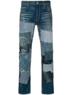 Junya Watanabe Comme Des Garçons Man Patchwork Jeans - Blue