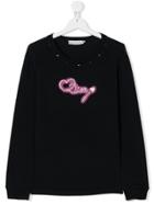Baby Dior Teen Embellished Sweatshirt - Blue