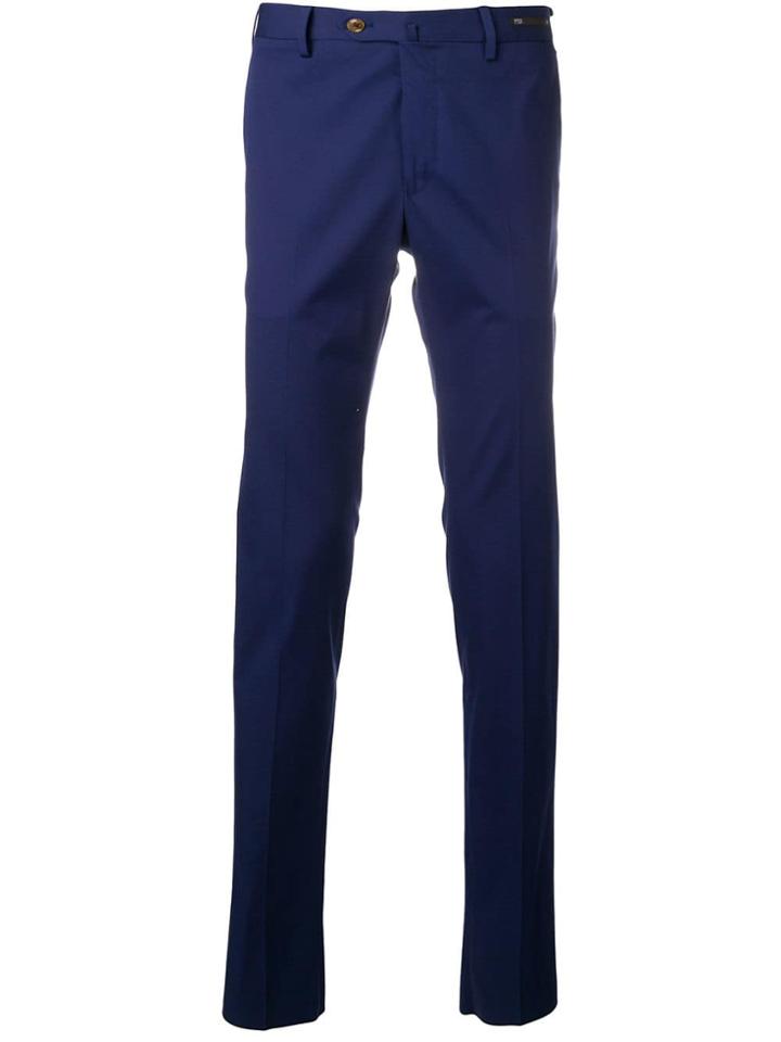 Pt01 Regular Fit Chinos - Blue