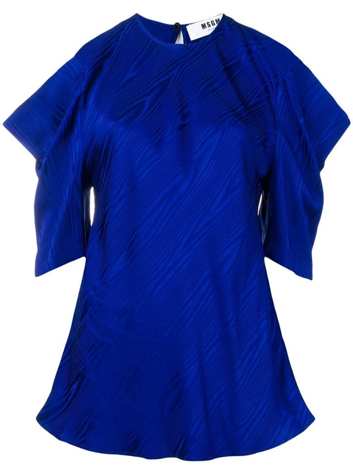 Msgm Cut-out Shoulder Blouse - Purple