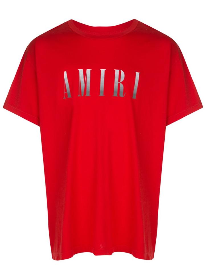 Amiri Gradient Logo T-shirt - Red
