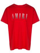 Amiri Gradient Logo T-shirt - Red