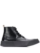 Ami Paris Vulcanised Laced Boots - Black