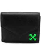 Off-white Logo Tri-fold Wallet - Black