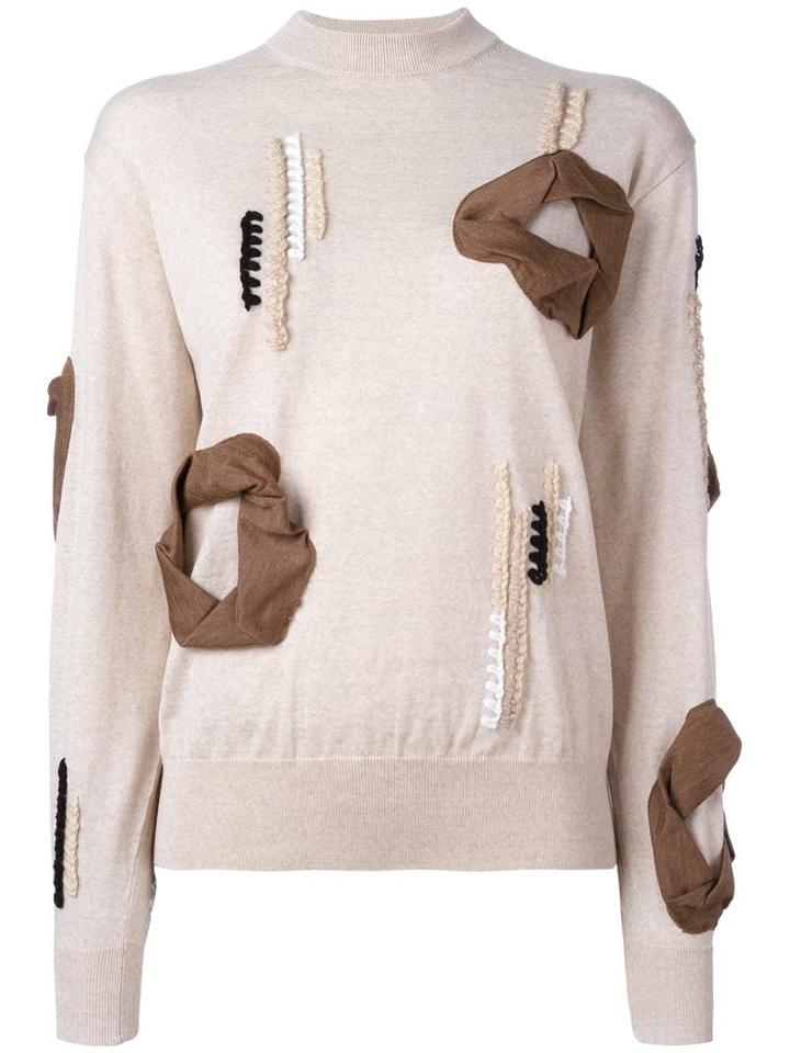 Toga Round Neck Jumper, Women's, Size: 36, Nude/neutrals, Wool