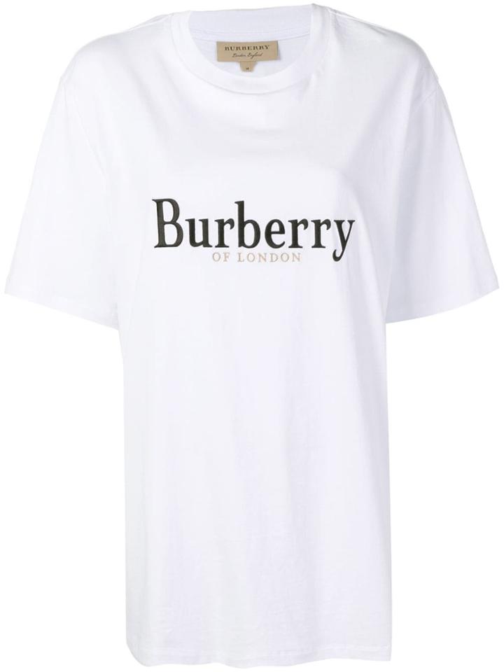 Burberry Embroidered Archive Logo T-shirt - White